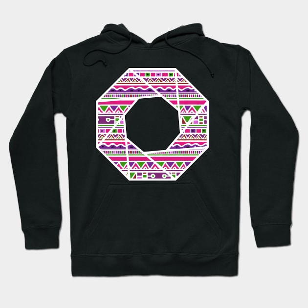 Ethnic octagon (pink) Hoodie by PraceGraffix